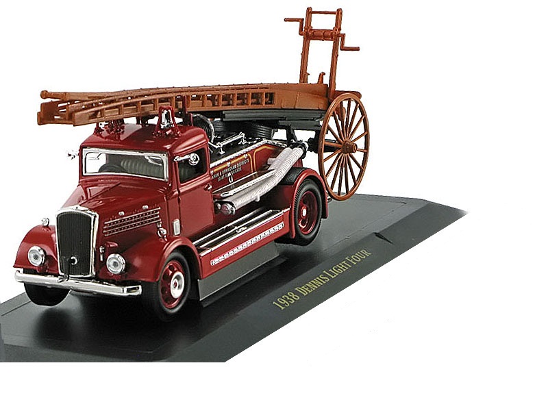 Модель пожарного автомобиля Деннис Лайт 4, образца 1938 года, масштаб 1/43  